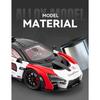 1/24 McLaren Senna GTR 2025 Alloy Model Car Toy Diecasts Metal Casting Sound and Light Car Toys for Children Vehicle
