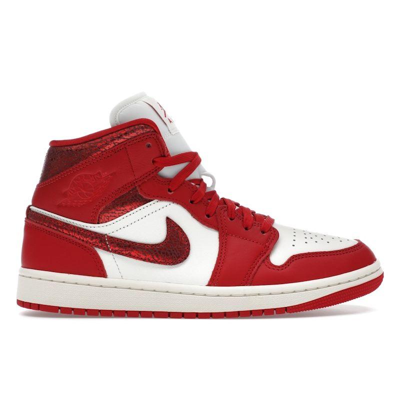 Air Jordan 1 Mid Valentines Day 2025 Women Sneakers Red Gym-Red White HJ9337-106