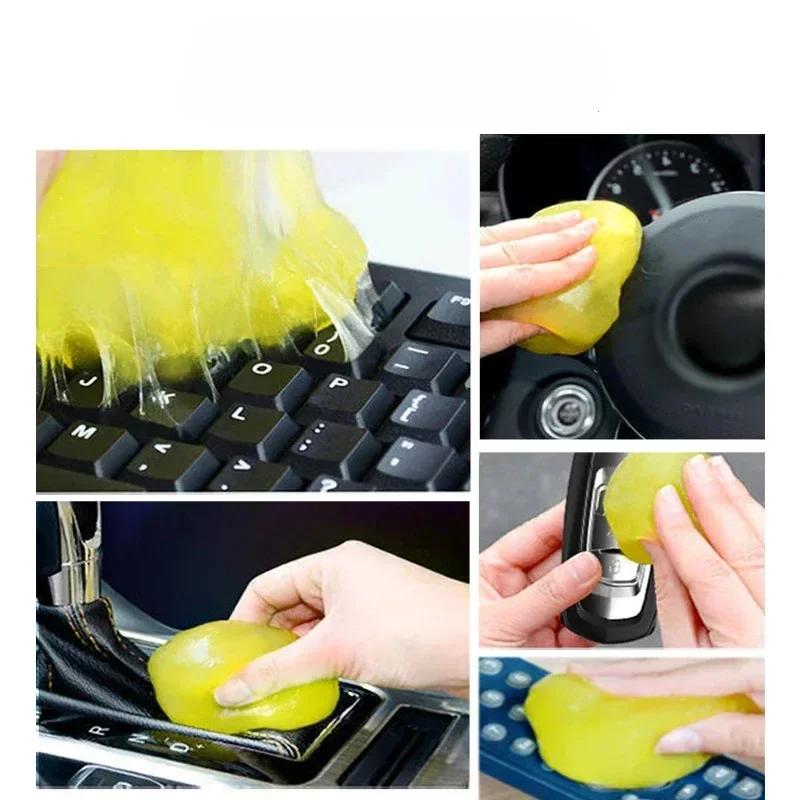 Super Clean Gel Wielokrotnego Użytku Mocny Klej Usuwacz Kurzu do Klawiatury Samochodu Laptopa Nie Kruszący się Klej Slime Wielokrotnego Użytku Czyściący Żel Błoto
