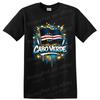 Cabo Verde Flag T Shirt w/ Colorful Paint Splash Stars Patriotic Graphic Tee
