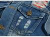 Plus Size Men's Korean Style Embroidered Denim Vest - Trendy Slim Fit Casual Shoulder Cape.