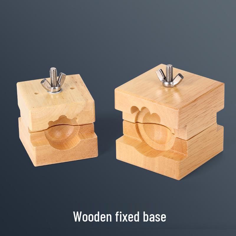 Adjustable Wooden Watch Repair Stand for Back Cover Fixing