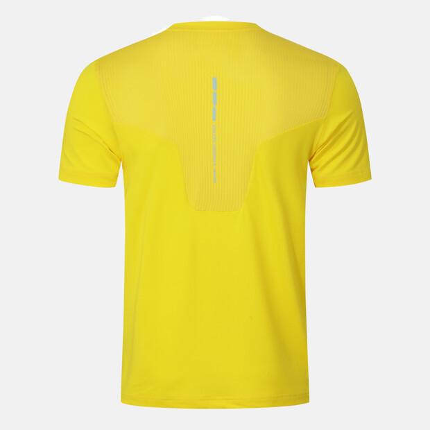 DESCENTE Running Color Block Short Sleeve T-Shirt Yellow Sr123Rts22 (B Type)