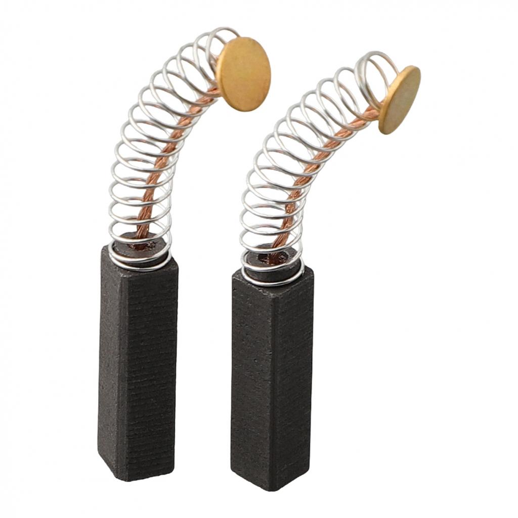 Førsteklasses erstatningskarbonbørster 2 stk for elektriske motorer 20 mm x 6 mm x 5 mm