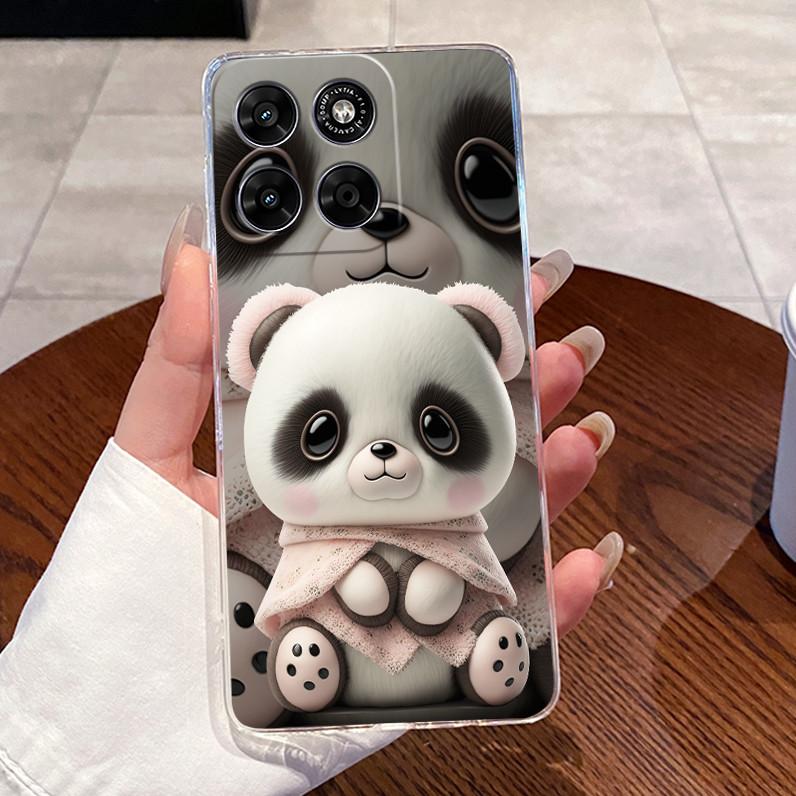 For Moto G67 G77 Case Clear Luxury Cute Love Rabbit Funny TPU Soft Silicone Phone Case For Motorola Moto G67 / G77 5G Back Cover