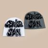 Popular Letter Jacquard Knitted Hat For Men And Women, Warm Personality Contrasting Colors, Hip-Hop Cold Hat, Pullover Hat