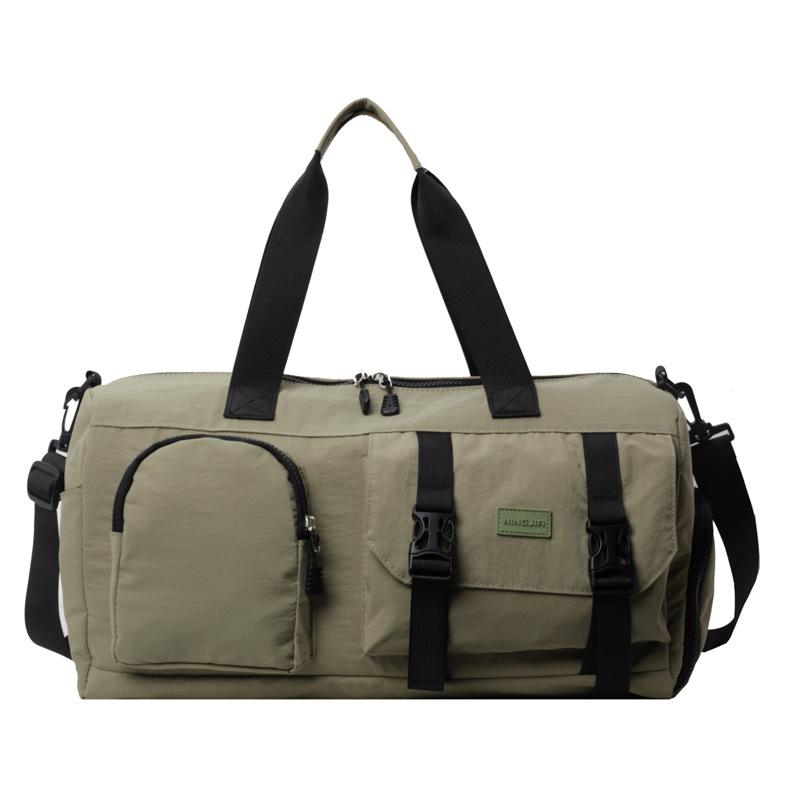 Sommer Einfache, Modische Hand-Reise-Tasche mit großer Kapazität Trocken- und Nass-Trennung Sport-Gymnastiktasche Kann an Trolleygestänge befestigt werden