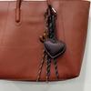 Yogodlns Mini Backpack Hanging Faux Leather Heart Shape Handbag Pendant Bag Pendant Bags Accessories