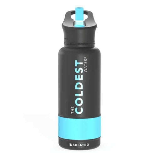 The Coldest Water Sports Bottle: Keeps Ice Melt for 36 Hours. Vacuum-insulated, 13-hour water bottle with a straw. Perfect for all seasons.
