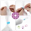 40Pcs Piping Bag Clips, Reble Pastry Bag Ties Silicone Icing Bag Ties Decoration Bags Clips for Cookies Cupcakes Pastry Baking Supplies (4 Colors)