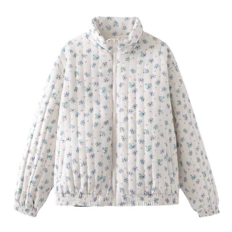 

Za New Fall Women s Clothing 2025 Fashion Wind Street Fashion American Floral Cotton Coat Jacket 034 24082 Image color L
