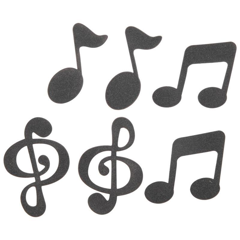 A84E-90 Pcs Music Notes Themed Cupcake Topper Paper Cake Inserts Card Wedding Cake Topper Decoration