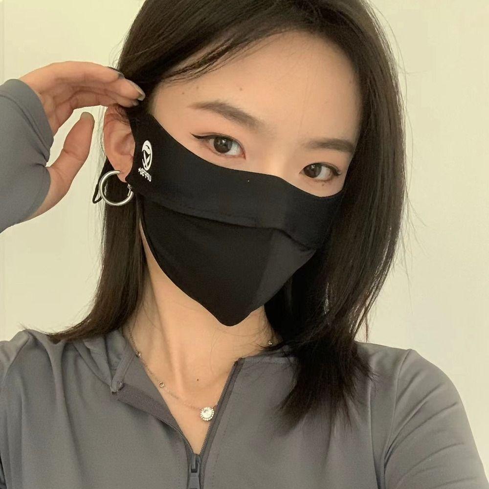 Outdoor Sunscreen Veil Face Mask Ice Silk Mask Face Cover Sunscreen Face Scarf Face Gini Mask