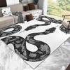 Snake Pattern Rugs Modern Animal Serpent Pattern Rugs Classic Gothic Rug Non Slip Washable Floor Carpet for Living Room Bedroom