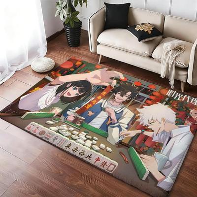 Hot Bl Anime L-link Click Floor Mat Soft Thickened Absorbent Non-Slip Bedroom Living Room Door Mat Home Decor Flannel Rugs