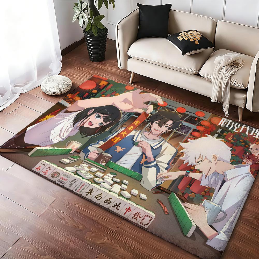 Hot Bl Anime L-link Click Floor Mat Soft Thickened Absorbent Non-Slip Bedroom Living Room Door Mat Home Decor Flannel Rugs