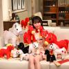 Horse Plush Animal Dolls With Tassel Decoration For New Year Gifts Decoration