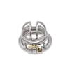 Chaqu 304 Stainless Steel Chastity Lock: Wearable Metal Restraint Cage for Men