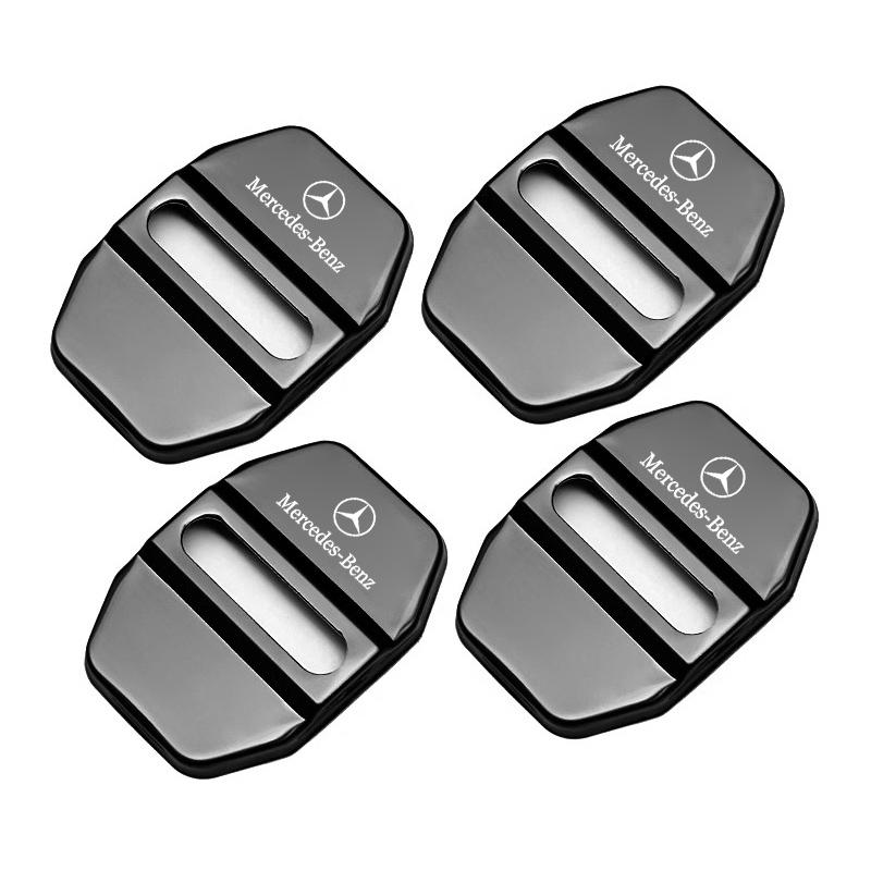 4 Pezzi Copri Serratura Portiera Auto Protettore in Acciaio Inossidabile Per Mercedes Benz AMG GLE GLS CLA CLE GLC CLS GLA W223 W213 W206 W464 W247Q1