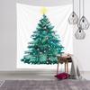 Nordic Christmas Tapestry Watercolor Christmas Tree Print Bedside Hanging Cloth Bedroom Background Cloth