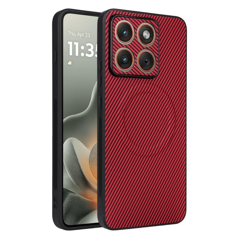 Motorola Moto Edge 70 Max Magnetic Phone Case,Leather Carbon Fiber MagSafe Wireless Charging ShockProof Phone Case Cover for Motorola Moto Edge 70