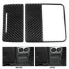 2pcs Rear Storage Panel Trim Cover Real Carbon Fiber Stylish Car Interior Decoration