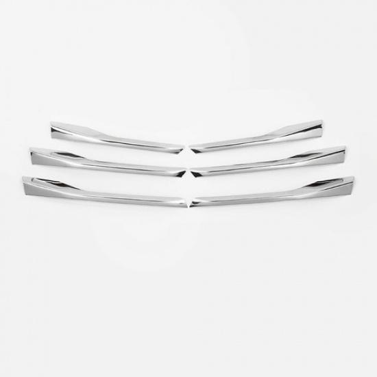 Fit For 2016-  Cadillac XT5 Chrome Steel Front Fog Light Lamp Strip Trim