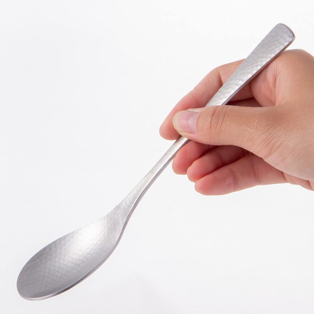 Nagao Japanese-Western Style Dinner Spoons, Set of 12, 18-8 Stainless Steel, Made in Japan