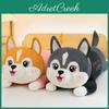 Husky Long Body Plush Pillow With Soft Short Pile For Bed Sleeping Comfort