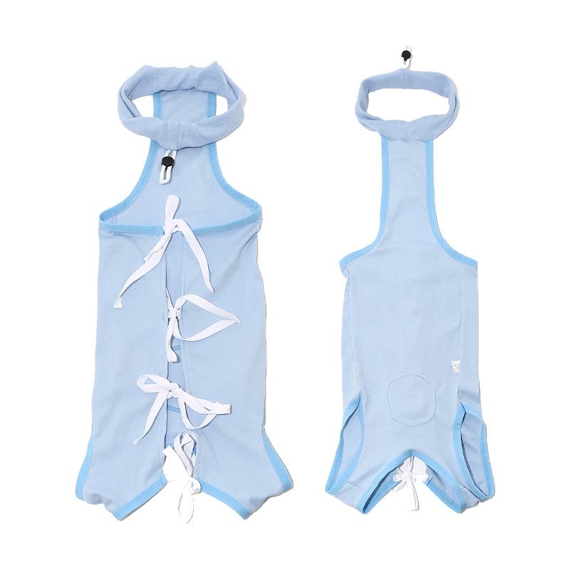 New Style Dog Sterilization Suit: Breathable, Anti-Licking, High-Elastic Recovery Suit with Simple Tie-Up Design