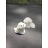 2pcs Super Cute White Bichon Dog Car Decoration Ornaments, Exquisite Small Gifts