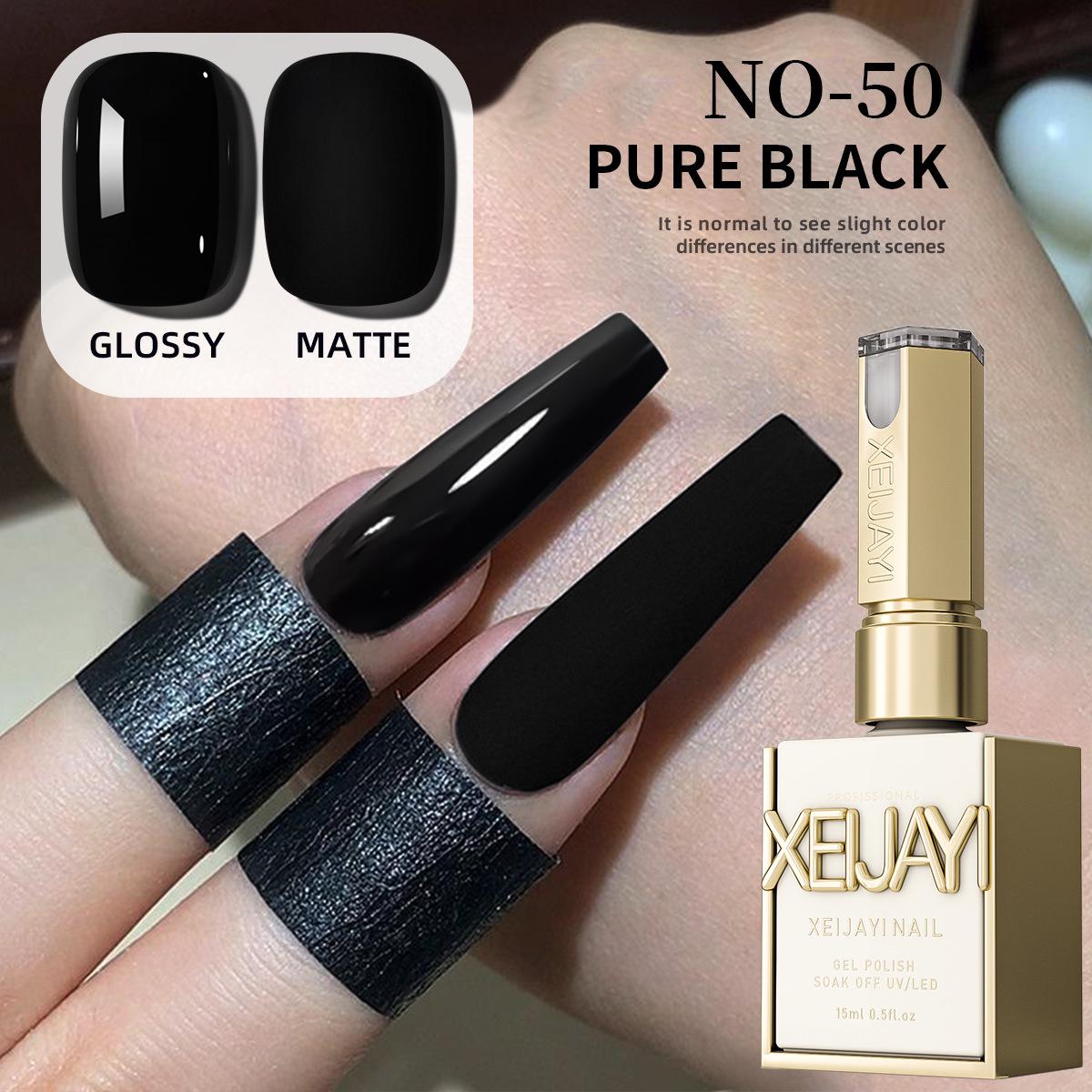 

Versatile Classic Black Extra Gel Polish - 2025 Pure Base for Nail Art