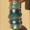 Resin Bangle Bracelets Wide Round Bangle Sparkling Jewelry Artistic Fashion Accessory Suitable for Fashion Women Present