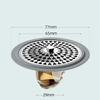 Stainless Steel Floor Drain Strainer Anti Odor Insect Proof Universal Fit for Laundry Bathroom Shower Kitchen