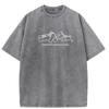 Summer Unisexs Vintage Washed  Cotton Cube Pattern Casual Unisexs Clothing TShirt Unisexs Style