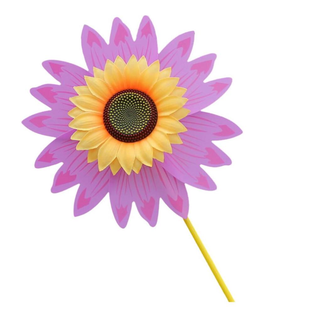 WSRRDRECVHi Sunflower Patio Lawn Pinwheel Wind Spinner Garden Windmill For Garden Party