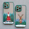 Coques de téléphone de Noël Cartoon de Luxe pour IPhone 11 12 13 Mini Pro Max 14 15 16 Pro Max Plus XS XR X Simple Père Noël Antichoc