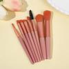 8-Piece Soft Bristle Makeup Brush Set for Beginners - Portable Eyeshadow & Foundation Brushes