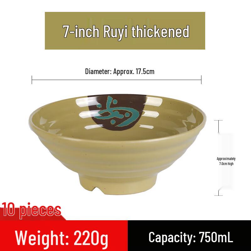 Jiu Yue Mei Melamine Commercial Noodle & Soup Bowls