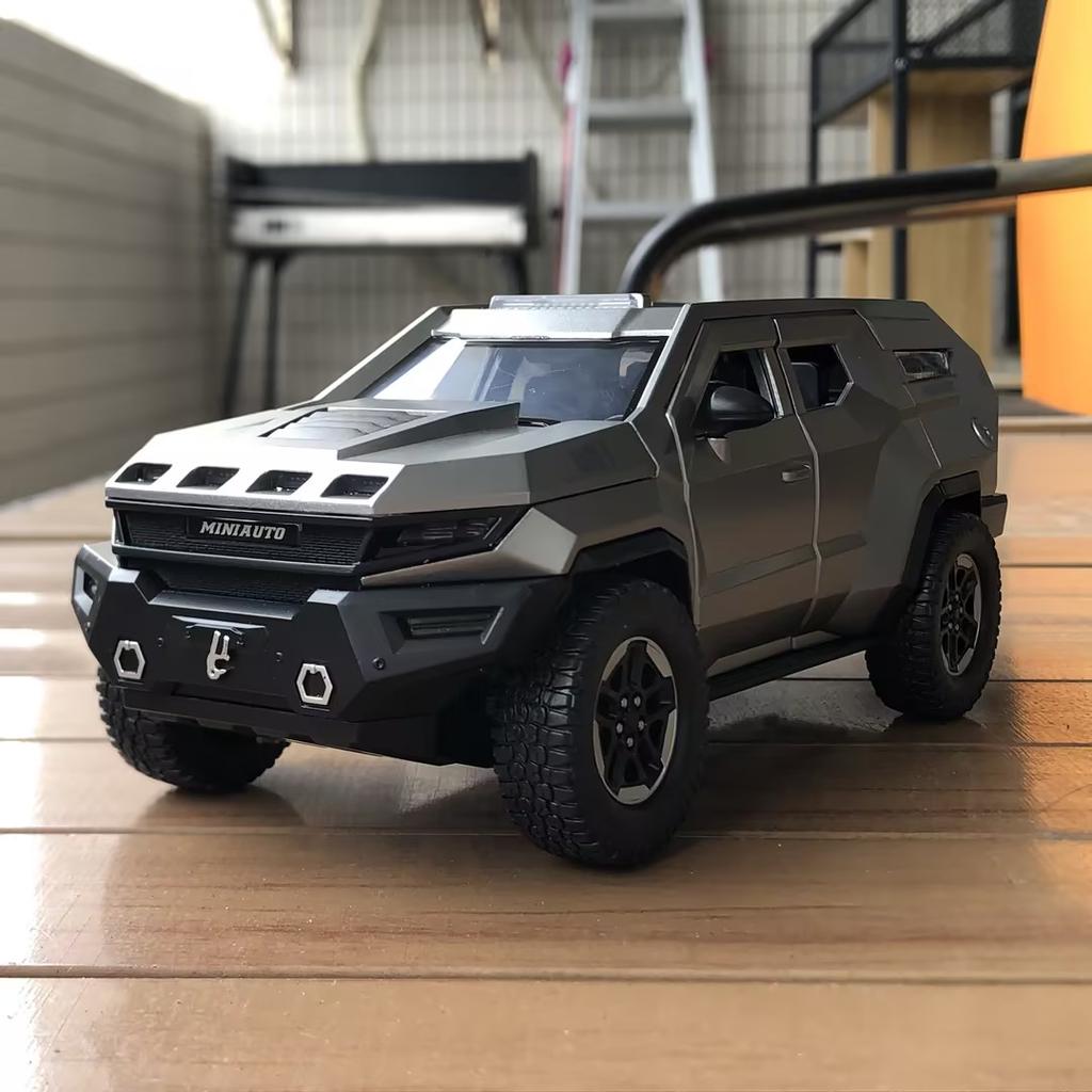 1:24 Rezvani Vengeance Armored Vehicle Alloy Metal Diecast Model Car Desktop Display Decorations Birthday Home Trendy Ornaments