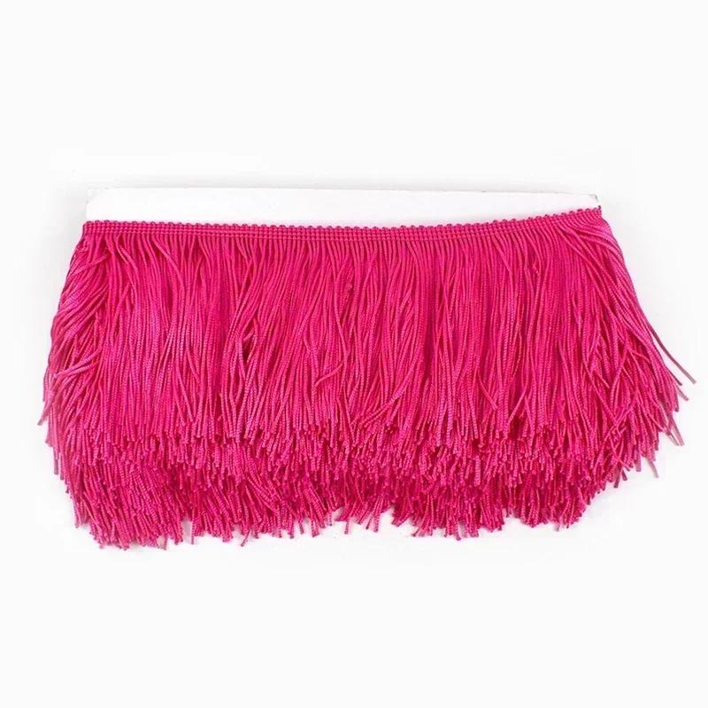 5M Meetee Polyester Tassel Fringes 10-30cm Lace Trim Ribbon for Dress Curtain Decorative Ribbons Fringe Fabric Sewing Accessory