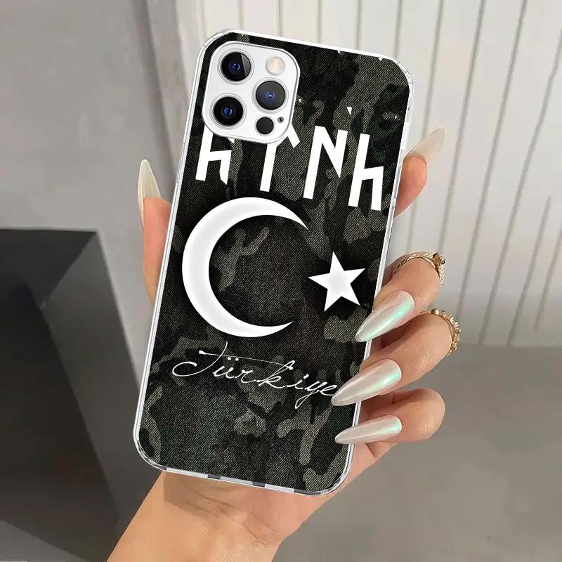

Turkey Turkish Flag Phone Case for Iphone 16 15 14 13 12 Mini 11 Pro Max 16E X XS XR 7 Plus 8 SE 2020 Soft Funda Print Shell iPhone 15
