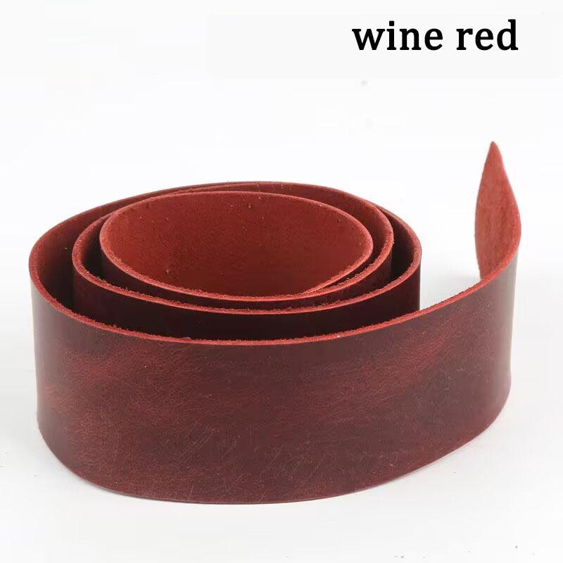 Head Layer: Crazy Horse Leather, Real Cowhide Leather, Leather Strap, Waist Belt, Handbag with Handle, 2mm Thick Handmade DIY Le