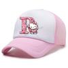 Hello Kitty Baseball Cap for Kids Adult Cartoon Letter Mesh Cap Kawaii Peaked Hat Pink Summer Cap Girls Woman Accessories Gift