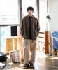 Jemeot Pretzel Oversized Check Shirt Brown Kjls2599