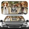 1Pcs Moonlight Wolf Pattern Windshield Sunshade UV Rays Heat Blocker Keeps Vehicle Cool Unique Design Fit Sedans SUVs Trucks