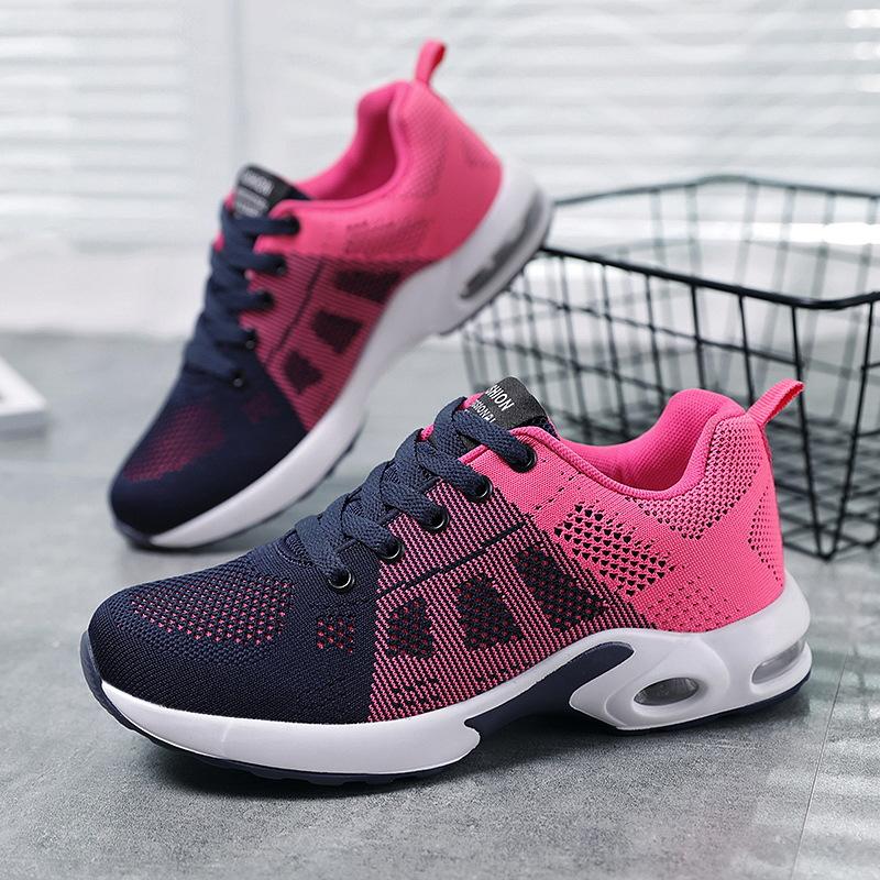 Fashion 2025 Shoes Women's Spring New Lightweight Fashion Thick-soled Air Cushion Shoes Soft-soled Breathable Sneaker Shoes