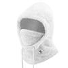 Warm fur balaclava for winter skiing Arctic Velvet size L - white
