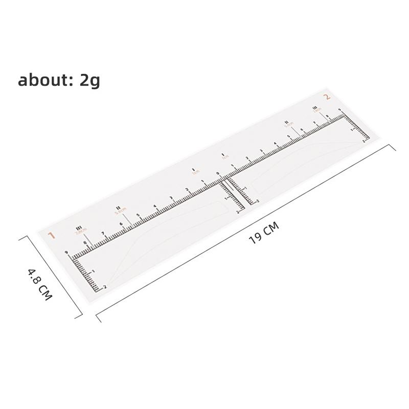 10/20/50 Stück Einweg-Augenbrauenlineal Selbstklebender Aufkleber Microblading Tattoo Positionsmarkierung Schablonen Professionelles Make-up-Werkzeug