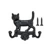 WTEMPO Simple Retro Cat/dog-shaped Hooks Creative Outdoor Courtyard Garden Wall Decoration Home Key Hooks Wall Hangings